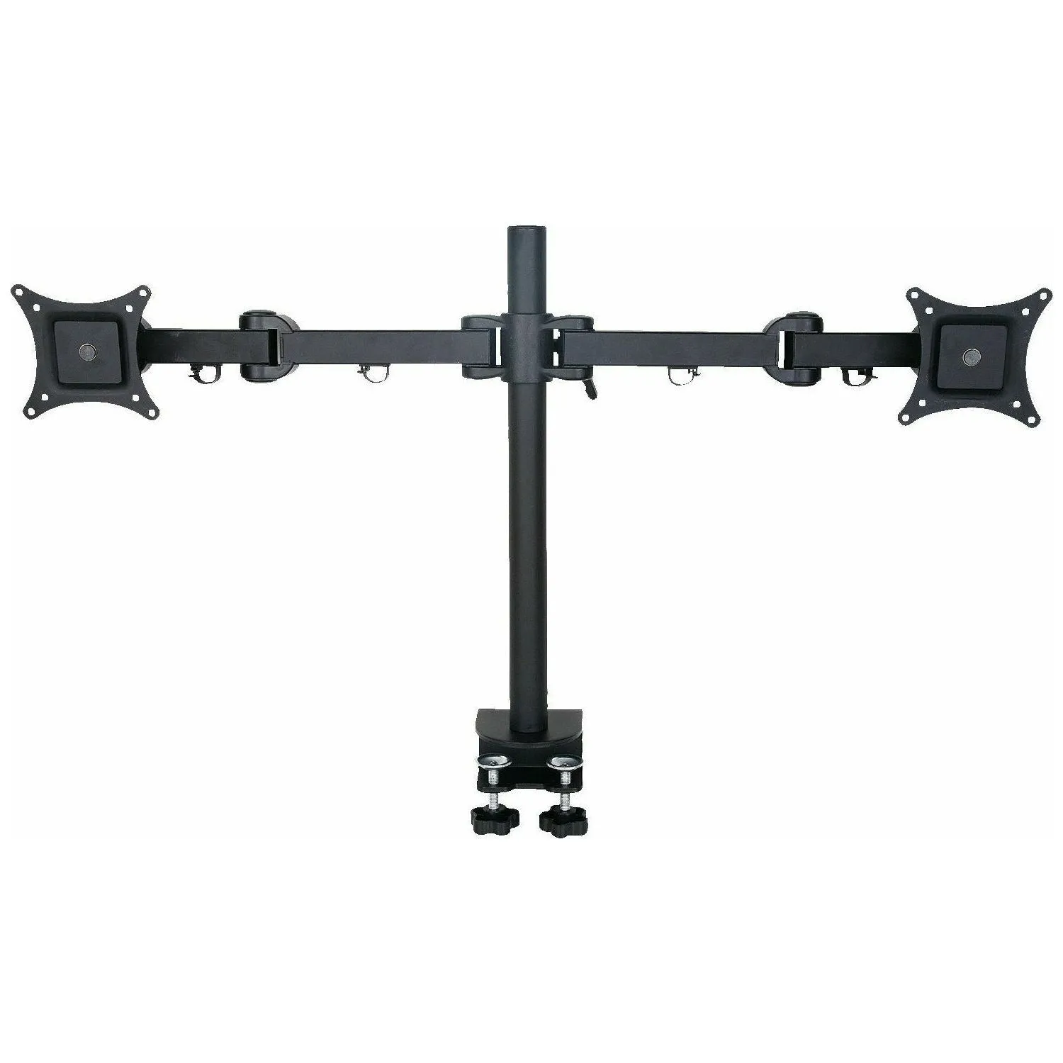 2x LCD Monitor arm Black (10kg Tilt, Swivel, Rotate)