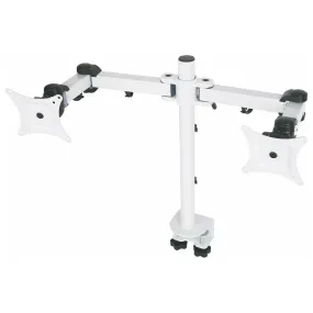 2x LCD Monitor arm Black (10kg Tilt, Swivel, Rotate)