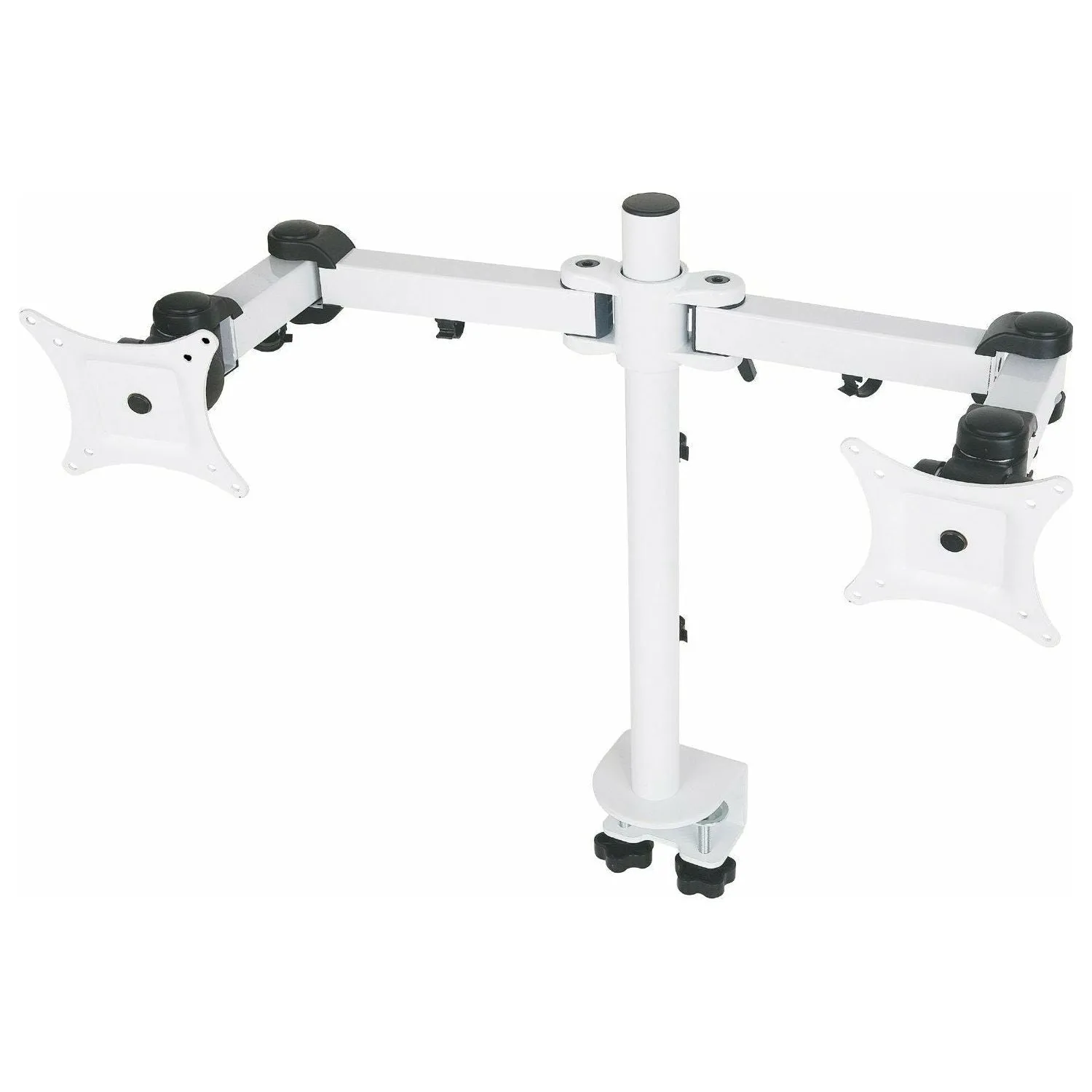 2x LCD Monitor arm Black (10kg Tilt, Swivel, Rotate)