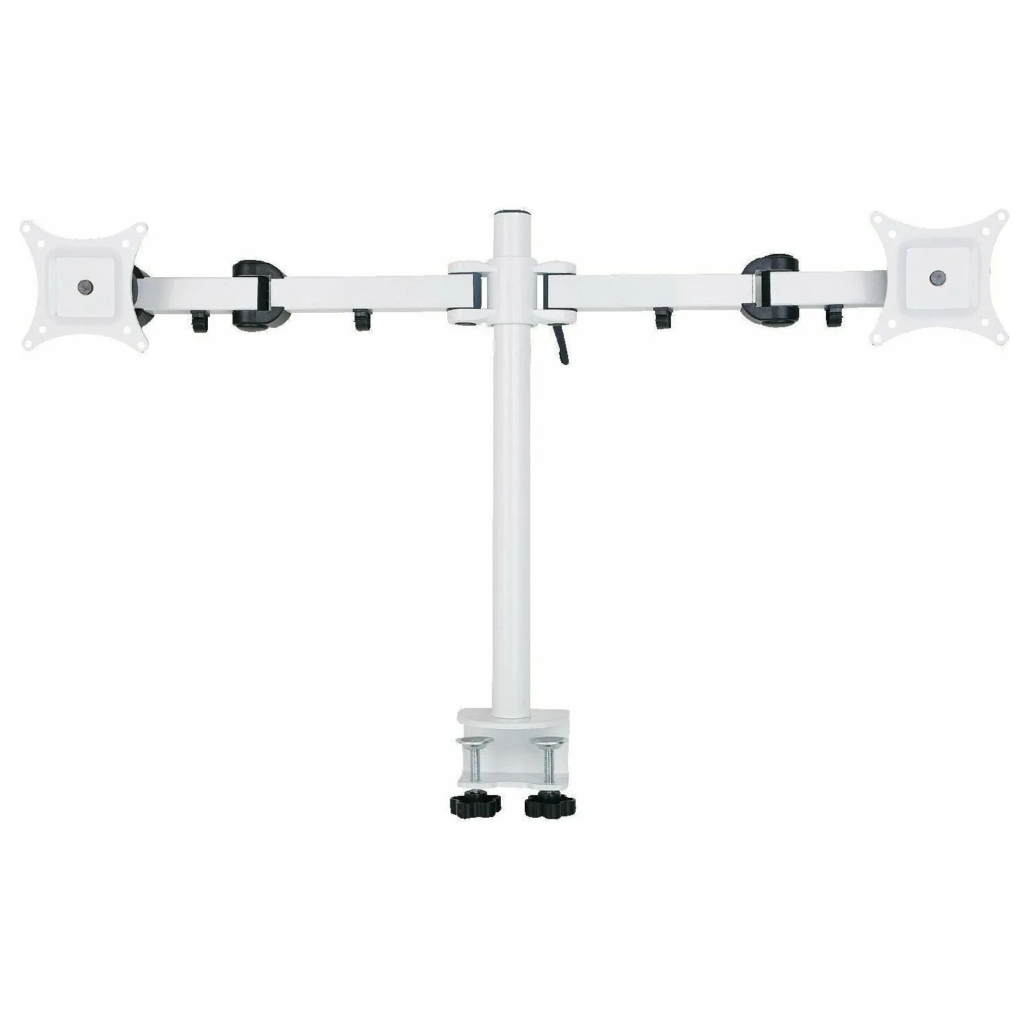 2x LCD Monitor arm Black (10kg Tilt, Swivel, Rotate)