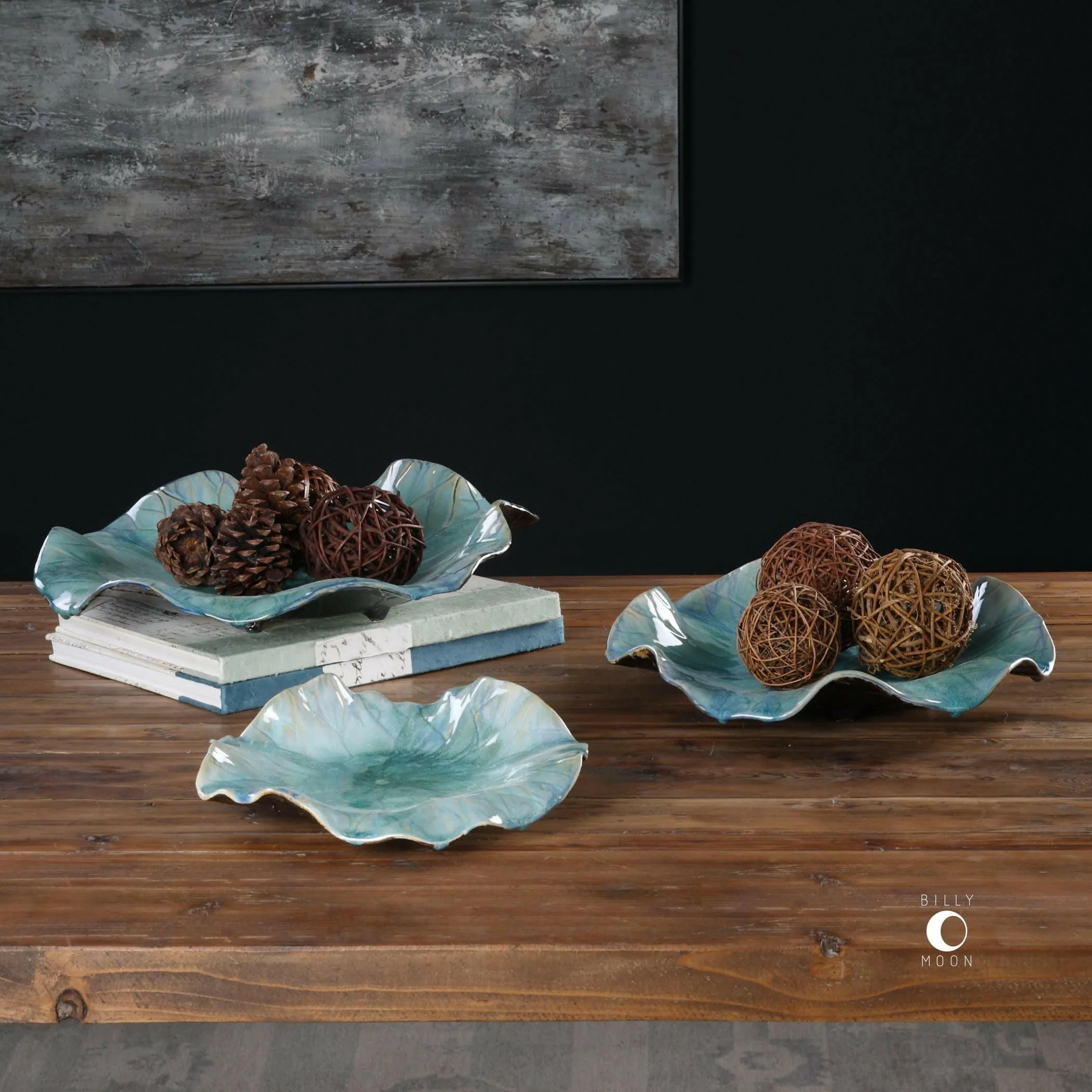 Abella Ceramic Flowers, S/3