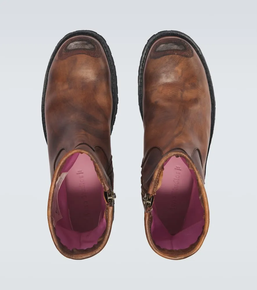 Acne Studios Leather biker boots