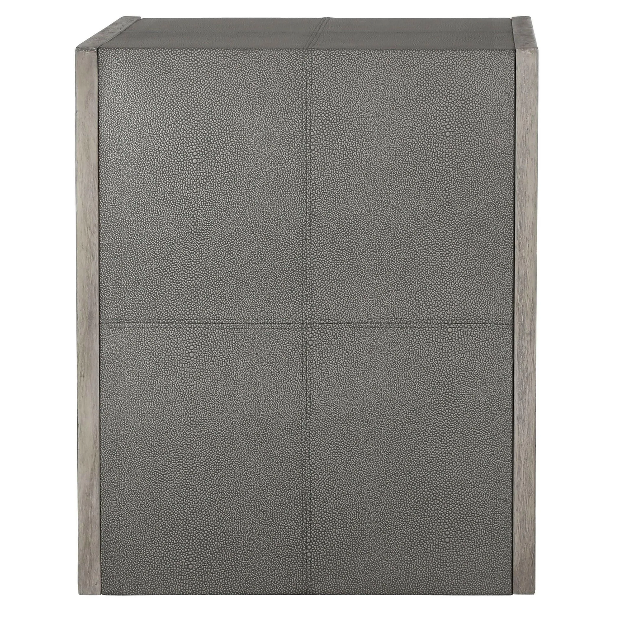 Aerina Modern Gray End Table