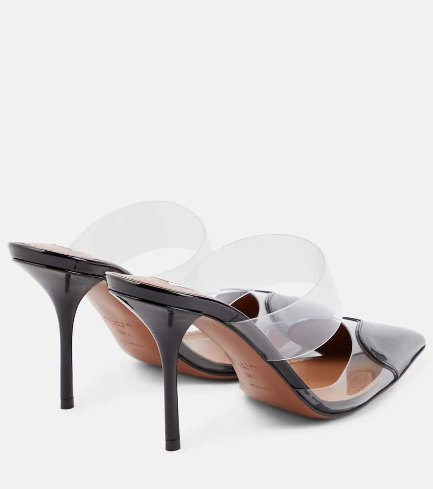 Alaia C√Ö¬ìur patent leather and PU mules