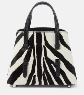 Alaia Mina 16 micro calf hair tote bag