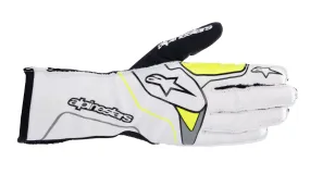ALPINESTARS 3551823_255_L TECH 1 KX v3 Karting gloves, white/yellow fluo, Size L