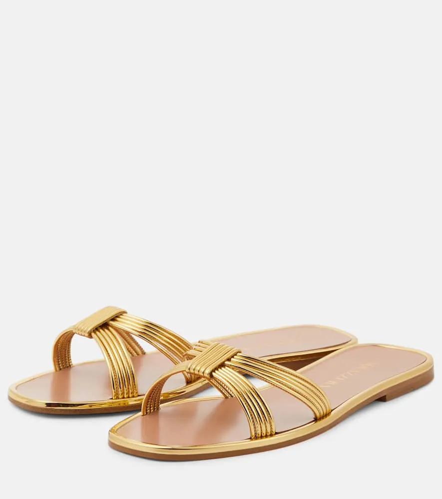 Aquazzura Film faux leather slides