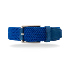 Braided Belt - Royal Blue Suede