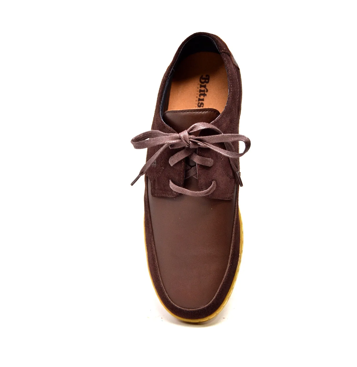 Bristol Lace Up Shoes: Vintage Handcrafted Leather & Suede with Dual Fit Technology