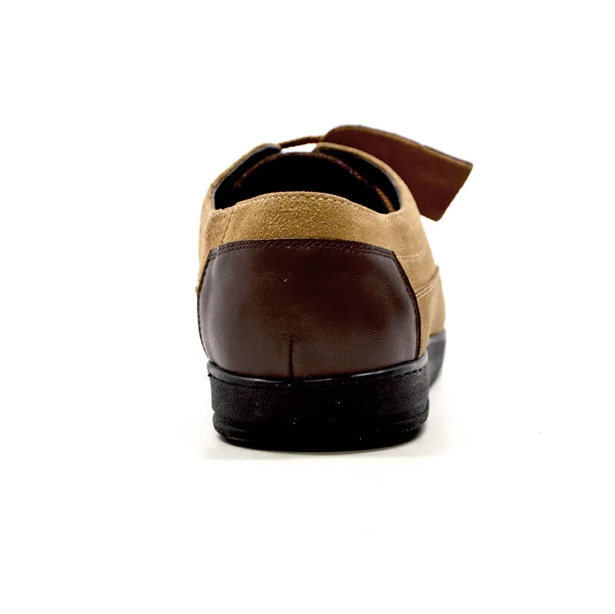 Bristol Lace Up Shoes: Vintage Handcrafted Leather & Suede with Dual Fit Technology
