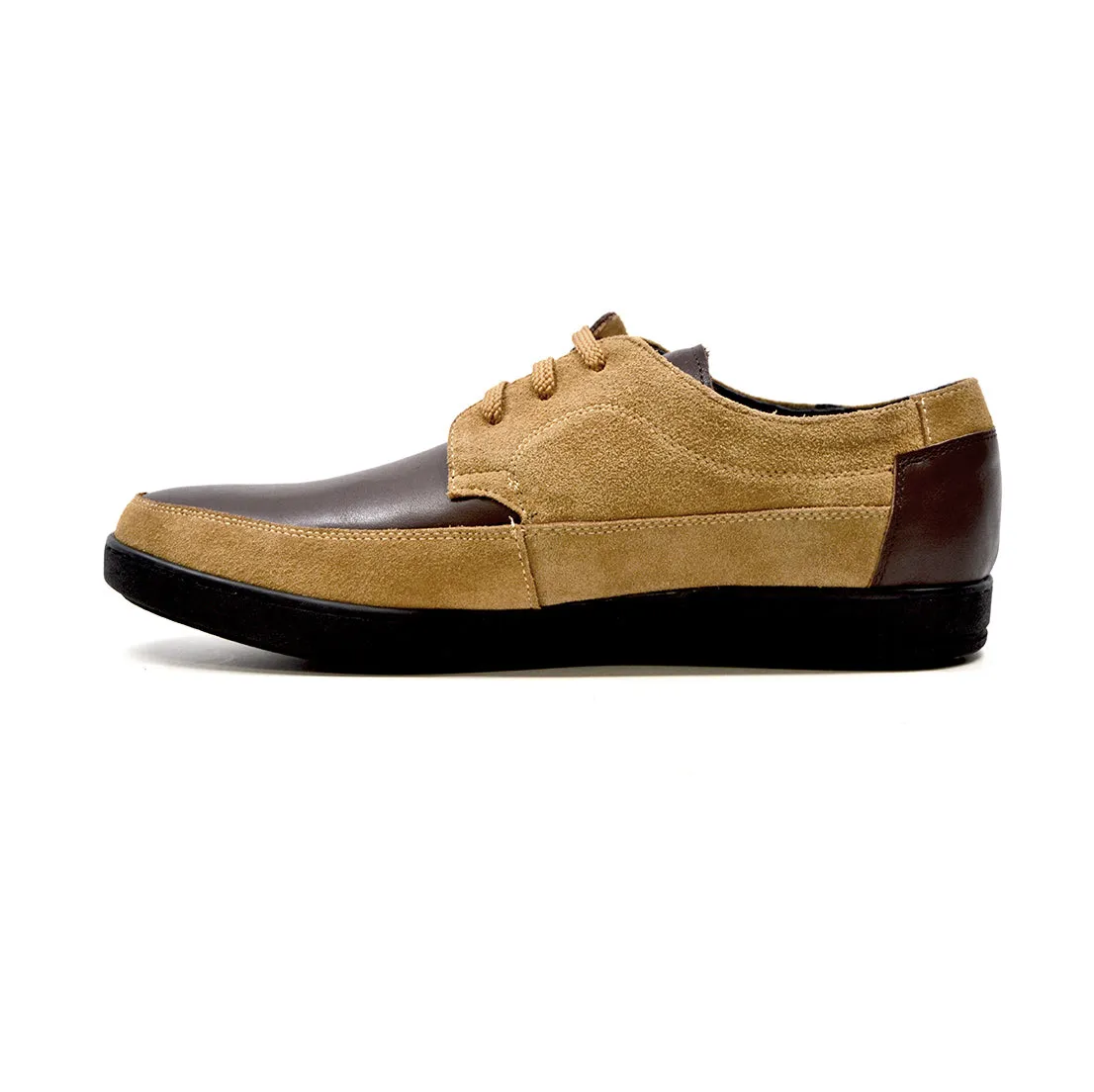 Bristol Lace Up Shoes: Vintage Handcrafted Leather & Suede with Dual Fit Technology