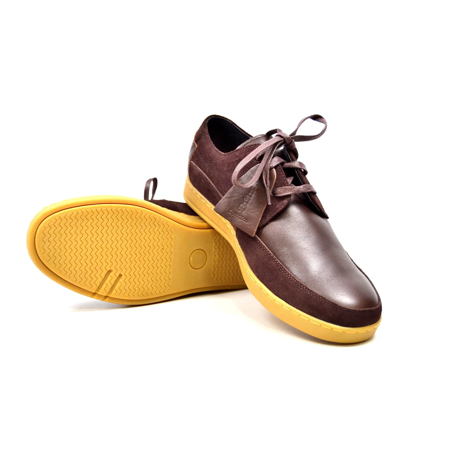 Bristol Lace Up Shoes: Vintage Handcrafted Leather & Suede with Dual Fit Technology