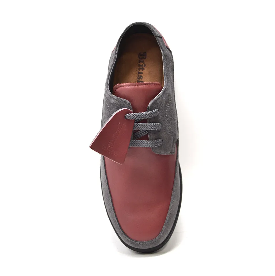 Bristol Lace Up Shoes: Vintage Handcrafted Leather & Suede with Dual Fit Technology