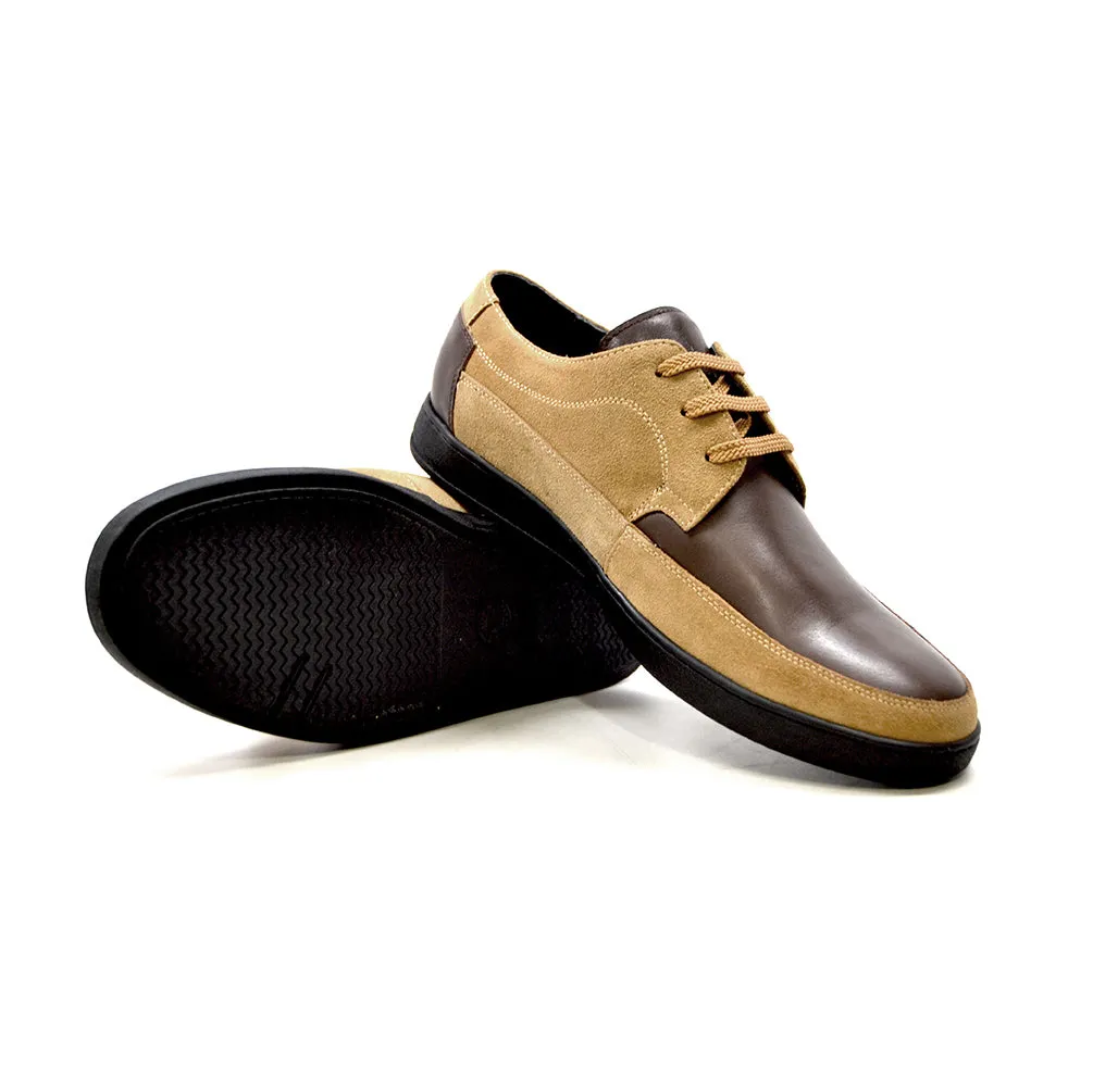 Bristol Lace Up Shoes: Vintage Handcrafted Leather & Suede with Dual Fit Technology