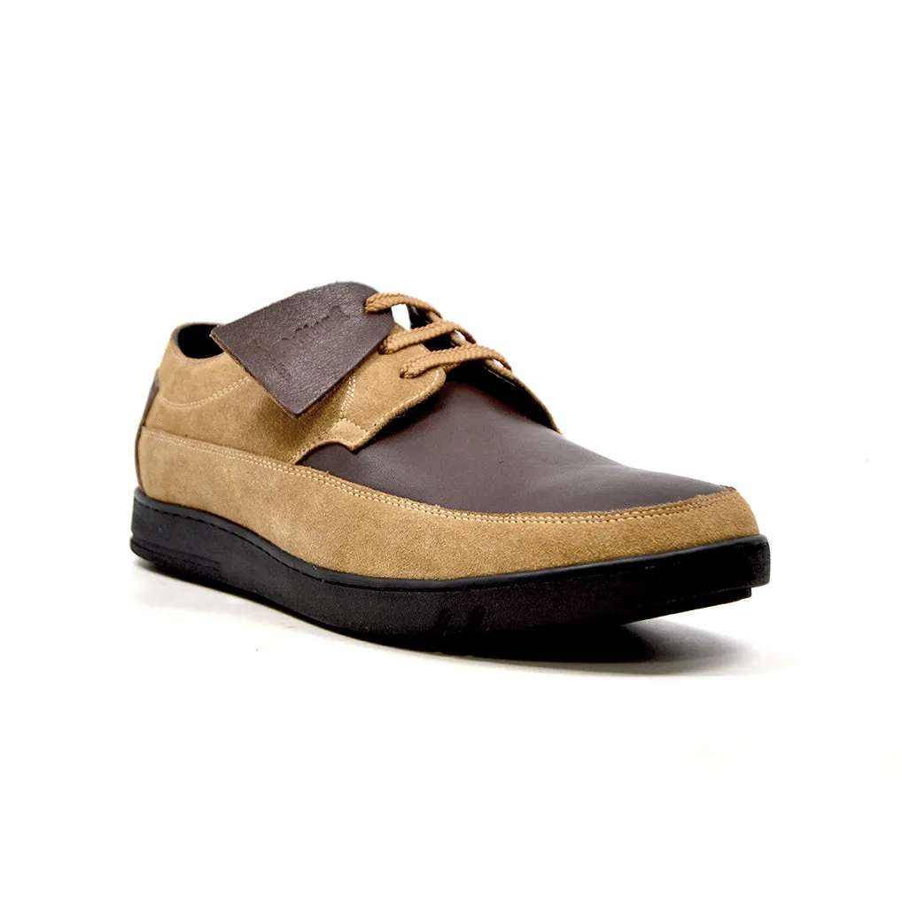 Bristol Lace Up Shoes: Vintage Handcrafted Leather & Suede with Dual Fit Technology