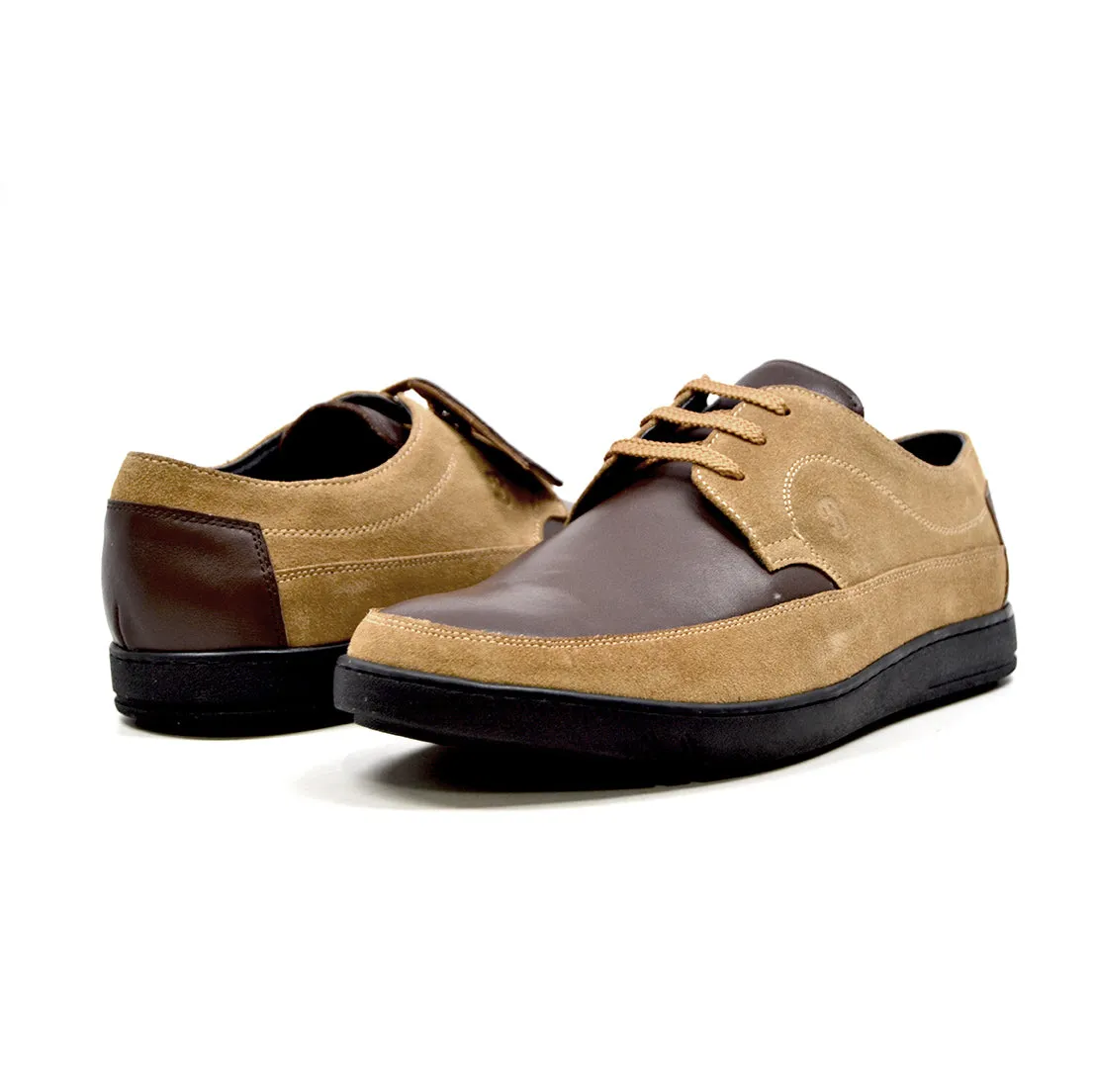 Bristol Lace Up Shoes: Vintage Handcrafted Leather & Suede with Dual Fit Technology