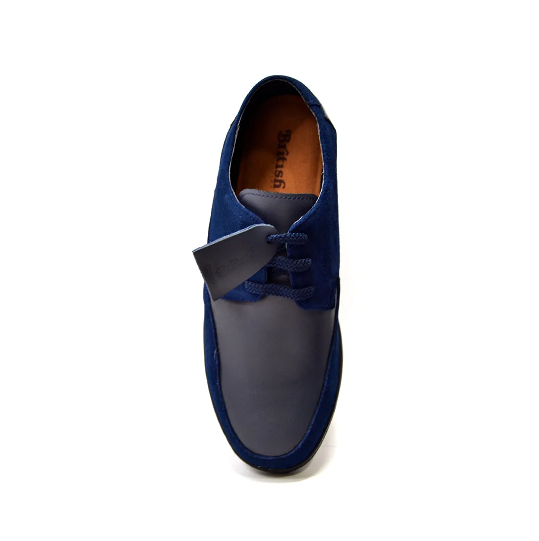 Bristol Lace Up Shoes: Vintage Handcrafted Leather & Suede with Dual Fit Technology