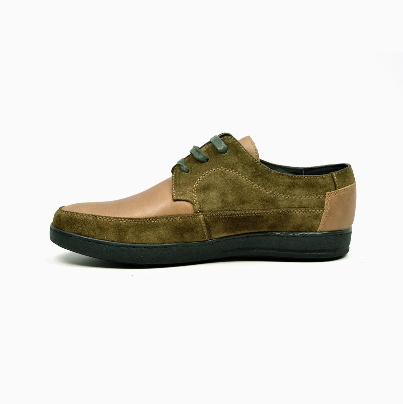 Bristol Lace Up Shoes: Vintage Handcrafted Leather & Suede with Dual Fit Technology
