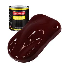 Burgundy Acrylic Enamel Auto Paint - Quart Paint Color Only - Professional Single Stage High Gloss Automotive, Car, Truck, Equipment Coating, 2.8 VOC