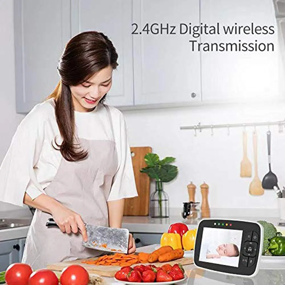 CRONY SM935 3.5inch TFT LCD Baby Monitor Baby Monitor,  Wireless Night Vision Dual View Video,  Newborn Baby Monitor