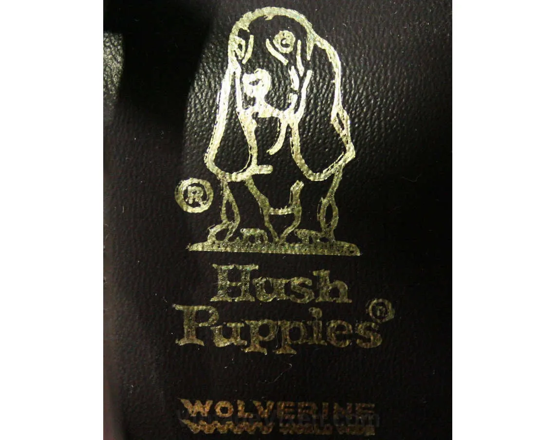 Deco Style 70s Sandals - Size 6 1/2 M - Metallic Brown & Cocoa Suede 1970s Shoes - Deadstock - Peep Toe - Slingback - Hush Puppies - 43220-3