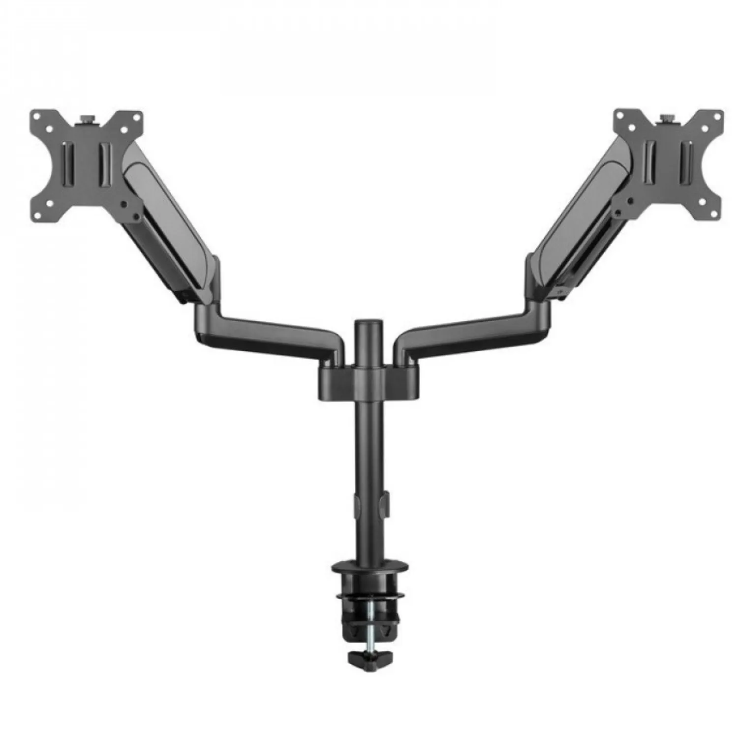 Deluxe Gas Spring Dual Monitor Stand, Heavy Duty Mount Arms for Two 17''-32'' LED-LCD Computer Monitors
