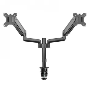 Deluxe Gas Spring Dual Monitor Stand, Heavy Duty Mount Arms for Two 17''-32'' LED-LCD Computer Monitors