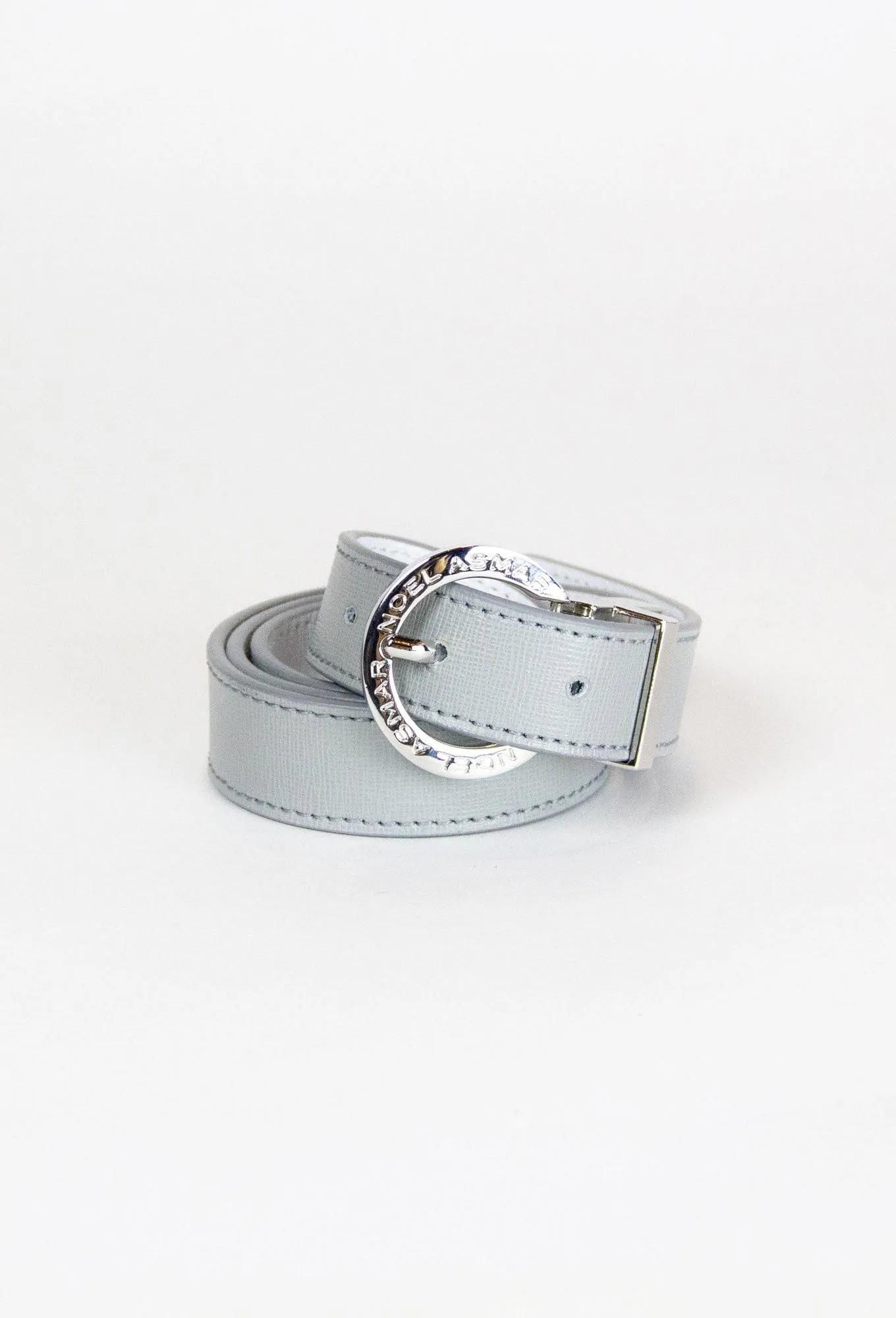 Demi Saffiano Belt (Chrome Accents)