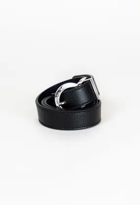 Demi Saffiano Belt (Chrome Accents)