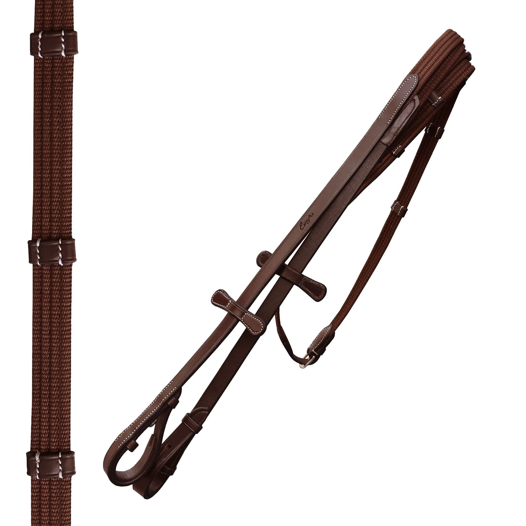 ExionPro Broad Wave Shape Designer Fancy Dressage Bridle & Web Reins