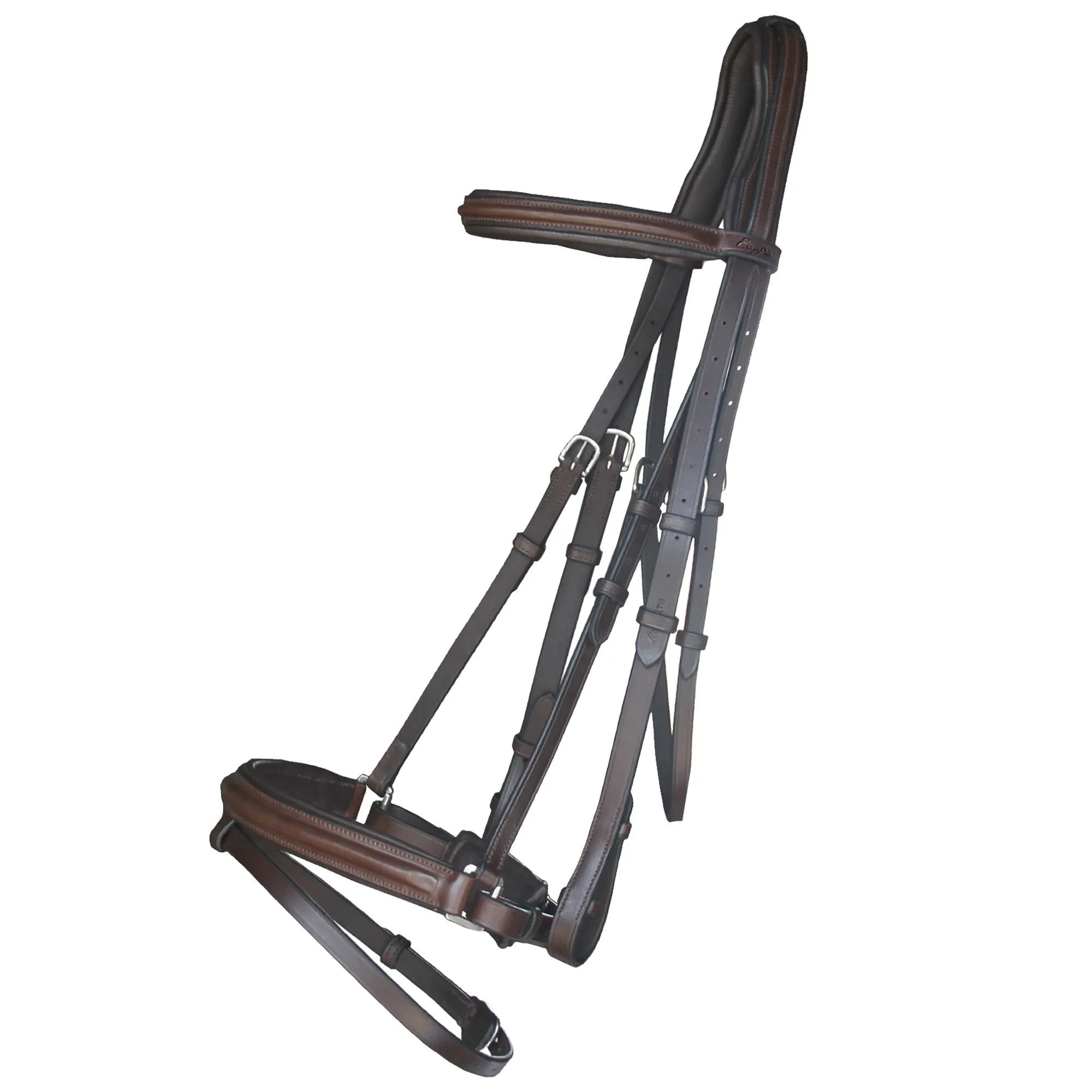ExionPro Pressure Relief Crown Dressage Bridle with Web Reins