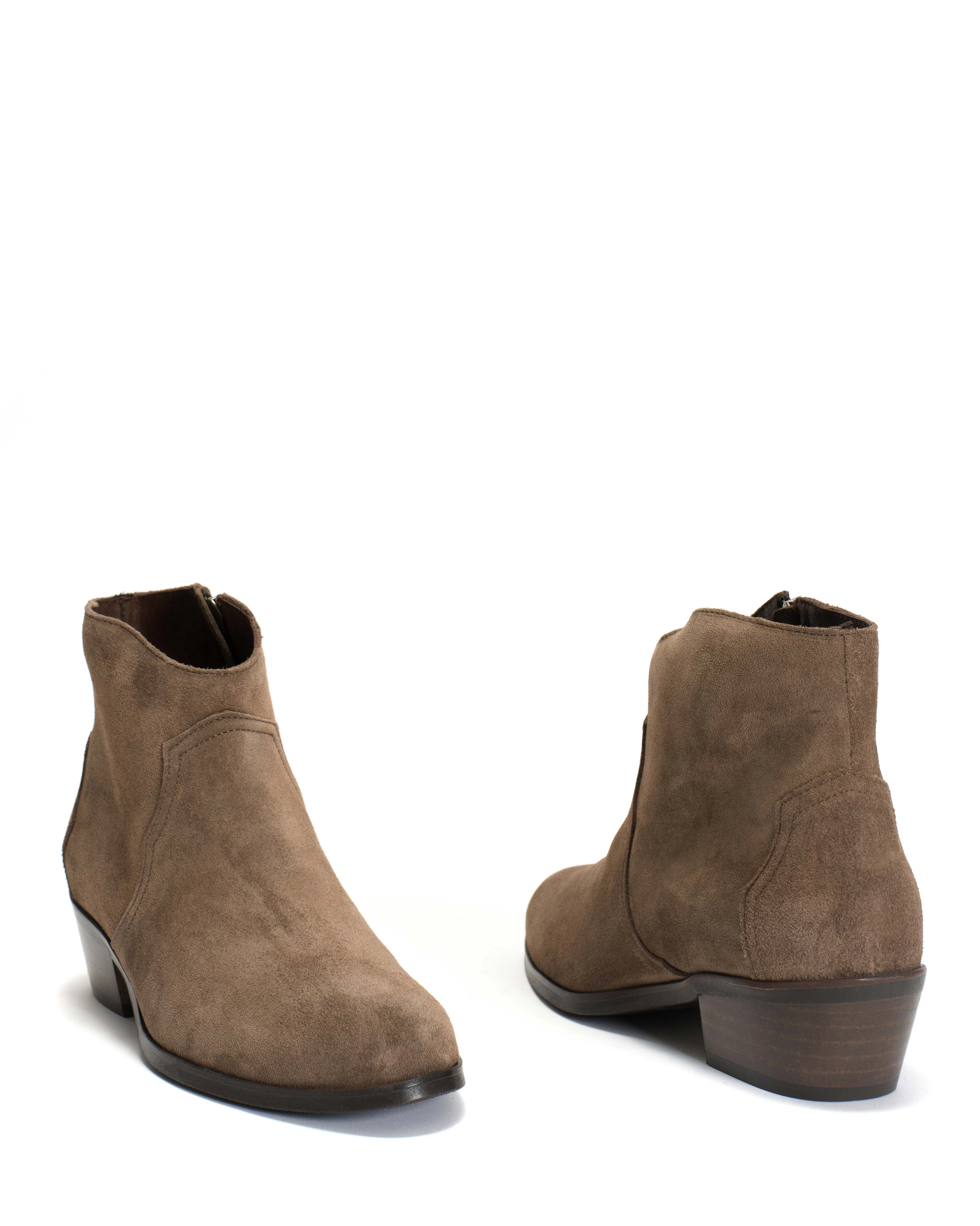 Fiona 35 Calf suede Dark taupe