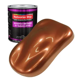 Firemist Copper Acrylic Urethane Auto Paint - Gallon Paint Color Only - Professional Single Stage High Gloss Automotive, Car, Truck Coating, 2.8 VOC