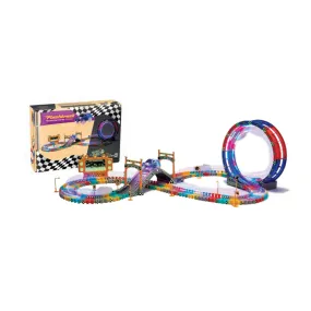Flashtrack Glow in the Dark Racing & Building Track Set