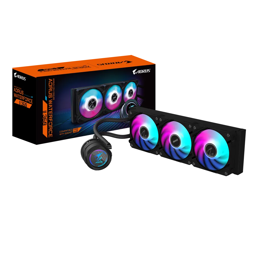 GIGABYTE AORUS WATERFORCE II 360 ARGB 360mm Liquid CPU Cooler
