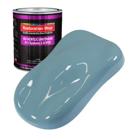 Glacier Blue Acrylic Urethane Auto Paint - Gallon Paint Color Only - Professional Single Stage High Gloss Automotive, Car, Truck Coating, 2.8 VOC