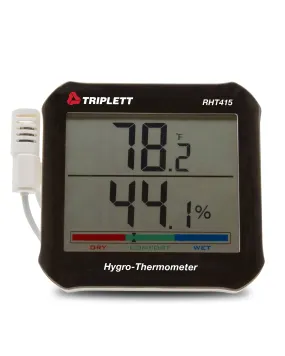 Hygro-Thermometer with Remote Probe  - (RHT415)
