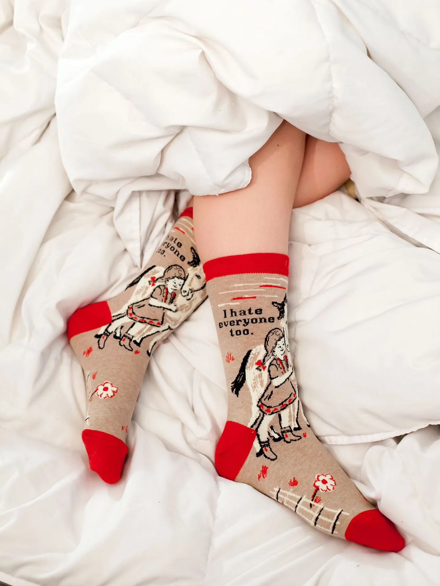 I Hate Everyone Too W-Crew Socks