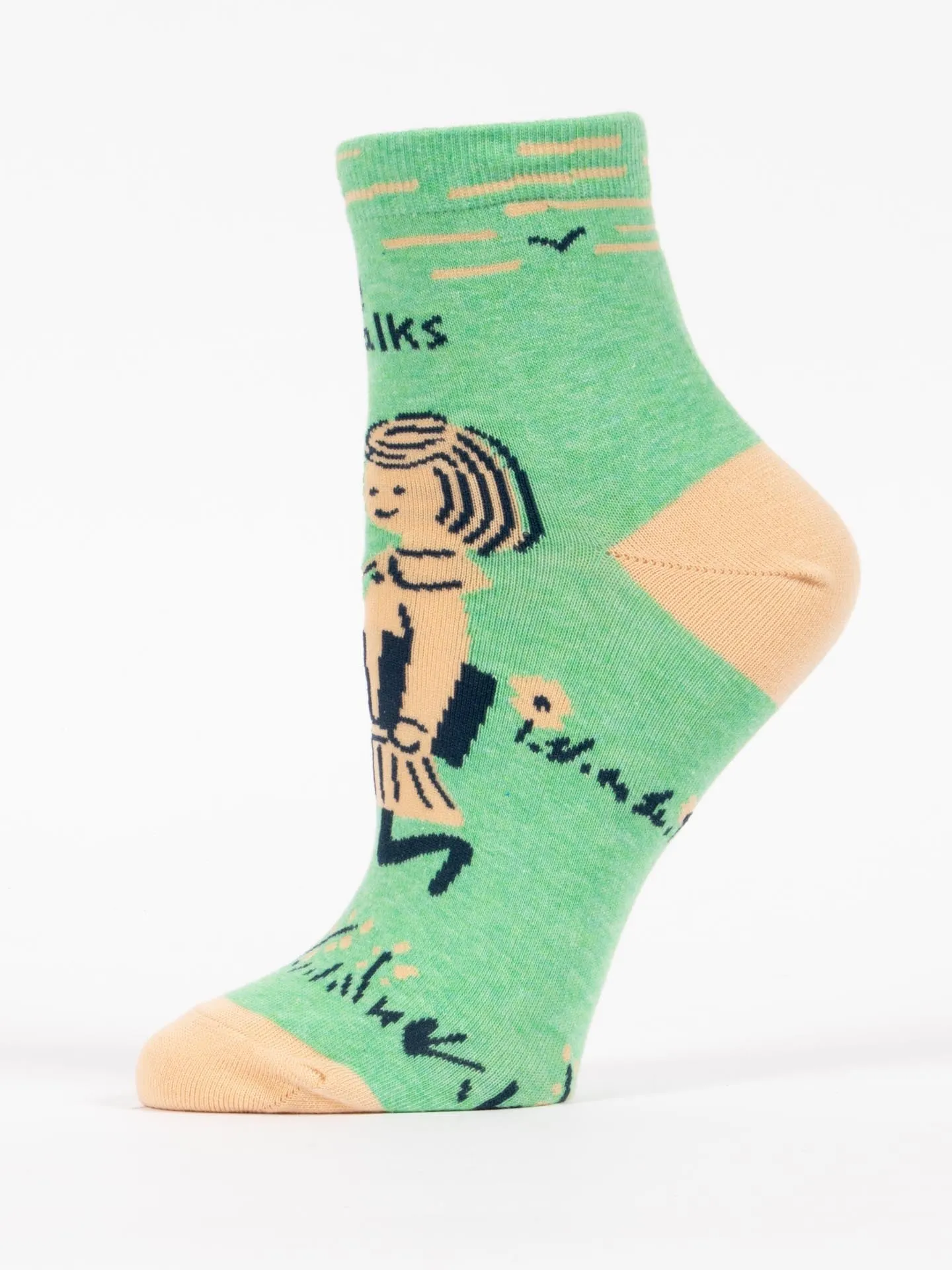 I Like Long Walks To The Library W-Ankle Socks