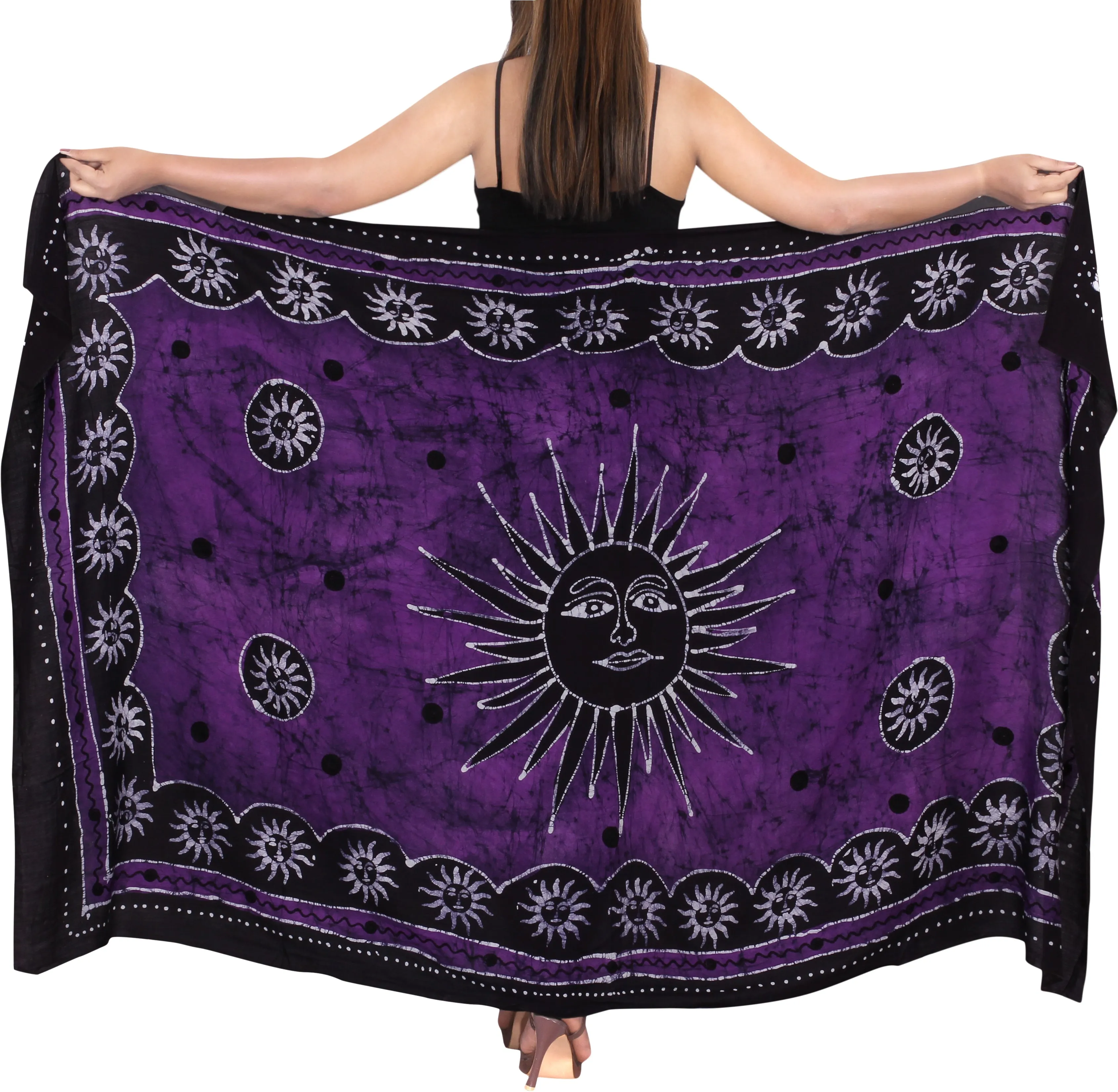 La Leela Rayon Batik Sun Bikini  Beach Wrap Sarong