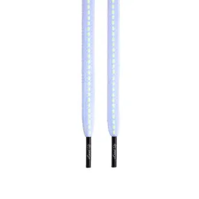 Laced Up White Glow Shoelaces