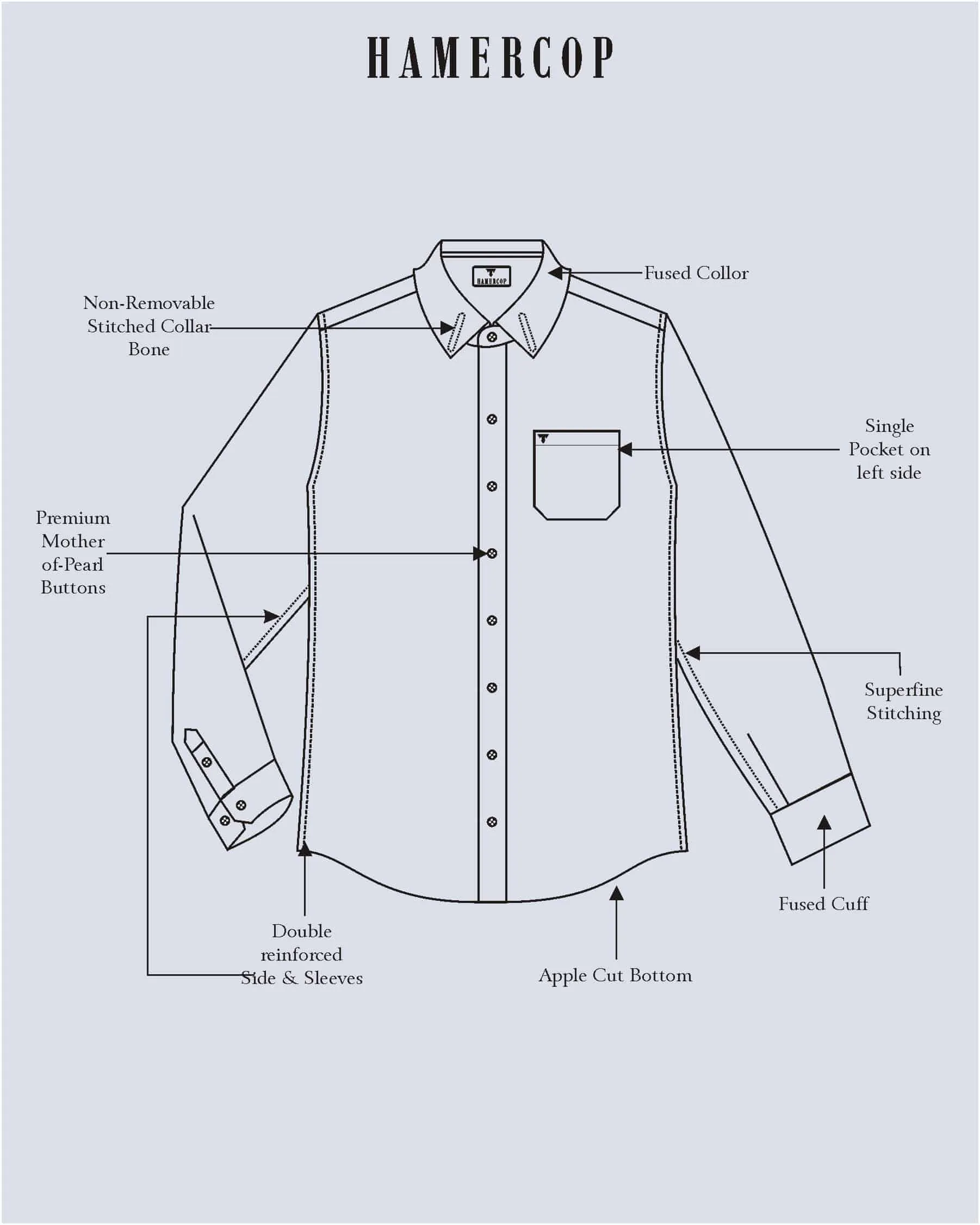 Lapis Pink With Gray Stripe Oxford Cotton Shirt