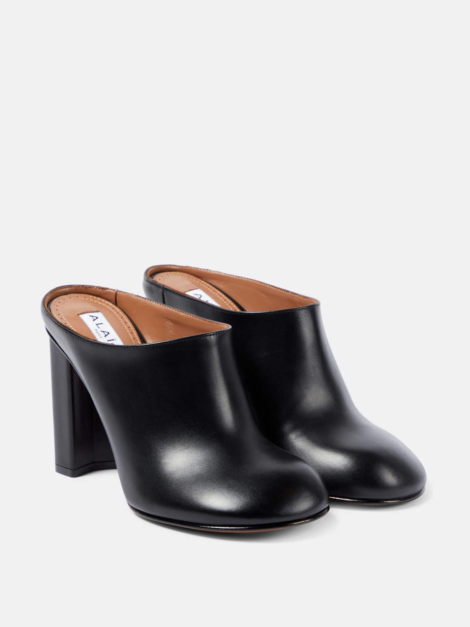 Leather mules