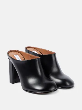 Leather mules
