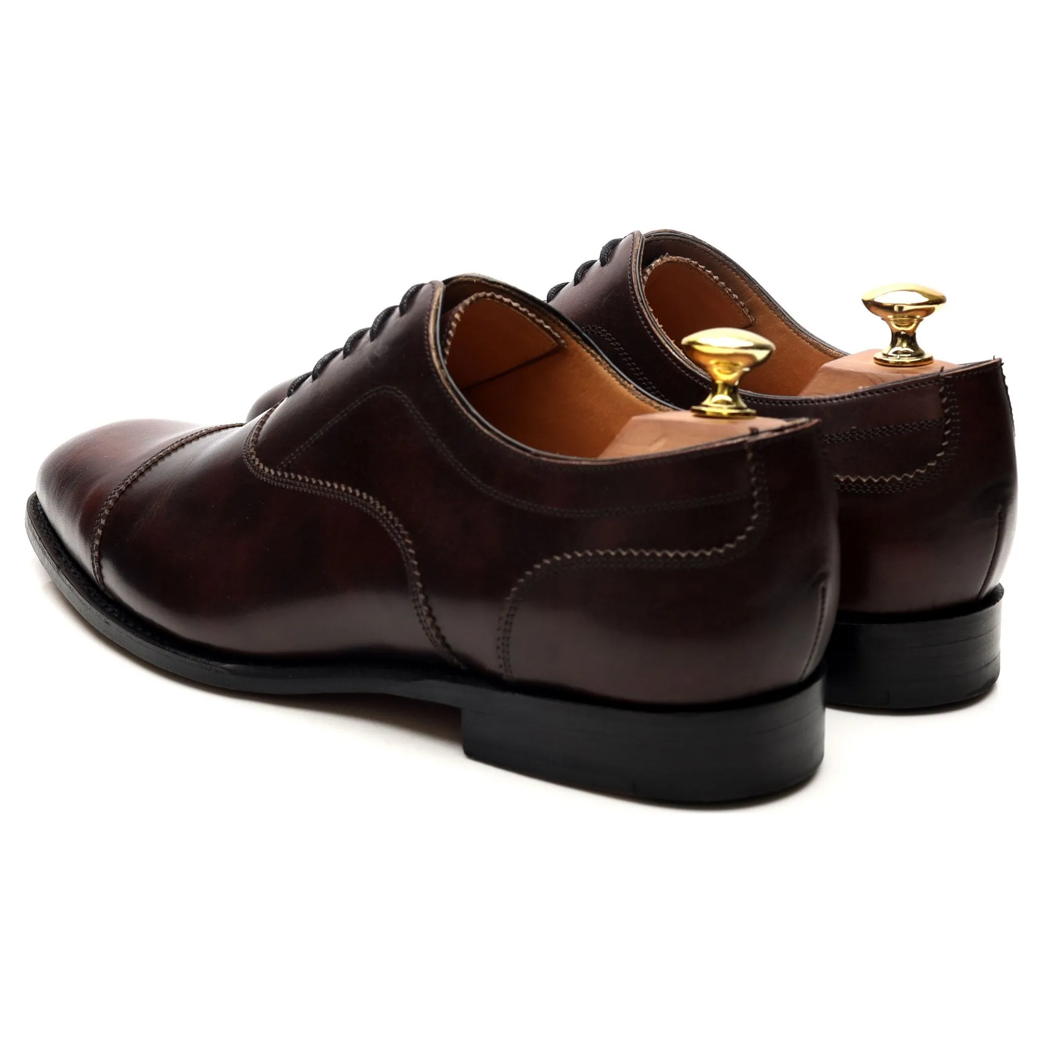 'Lincoln' Dark Brown Leather Oxford UK 8 FX
