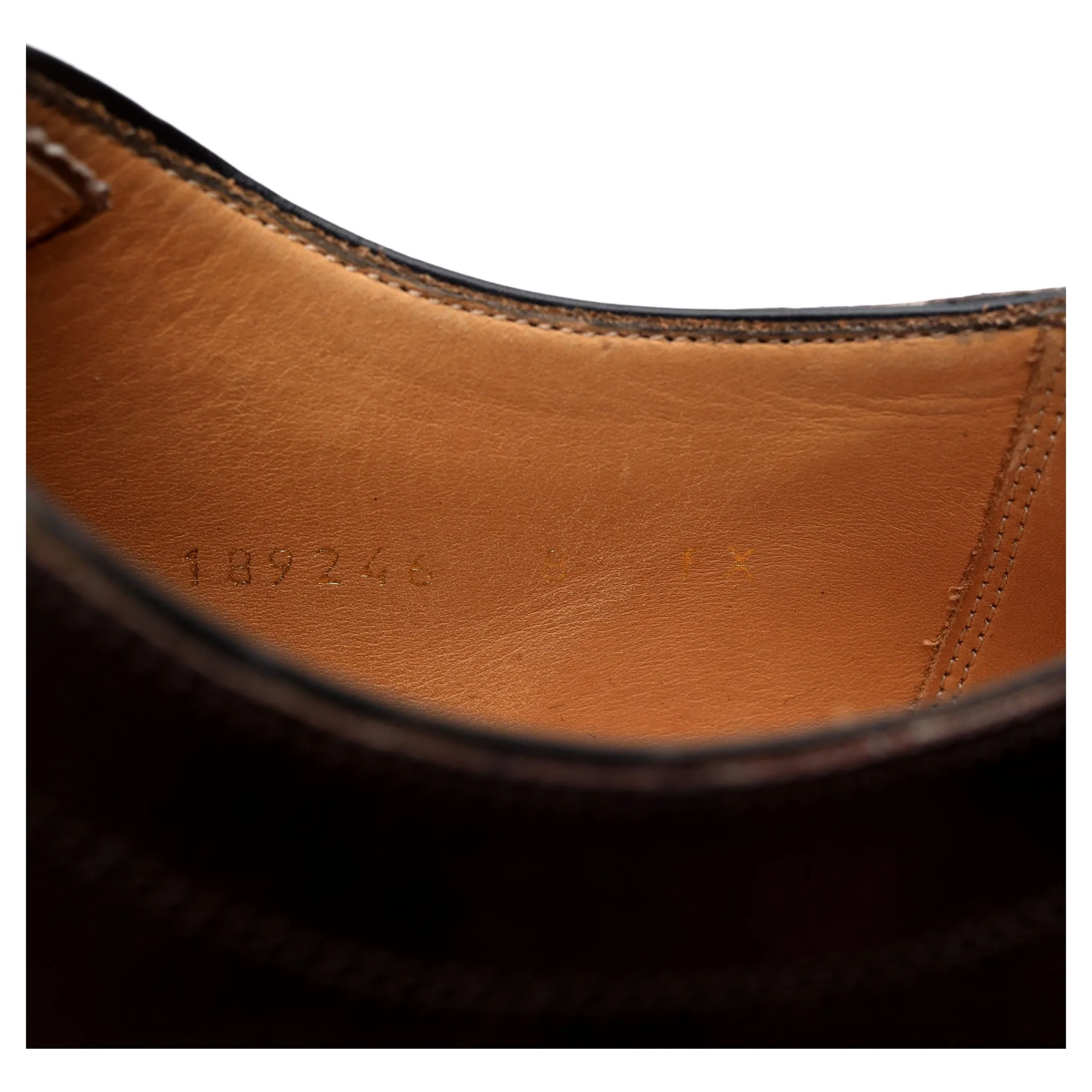 'Lincoln' Dark Brown Leather Oxford UK 8 FX