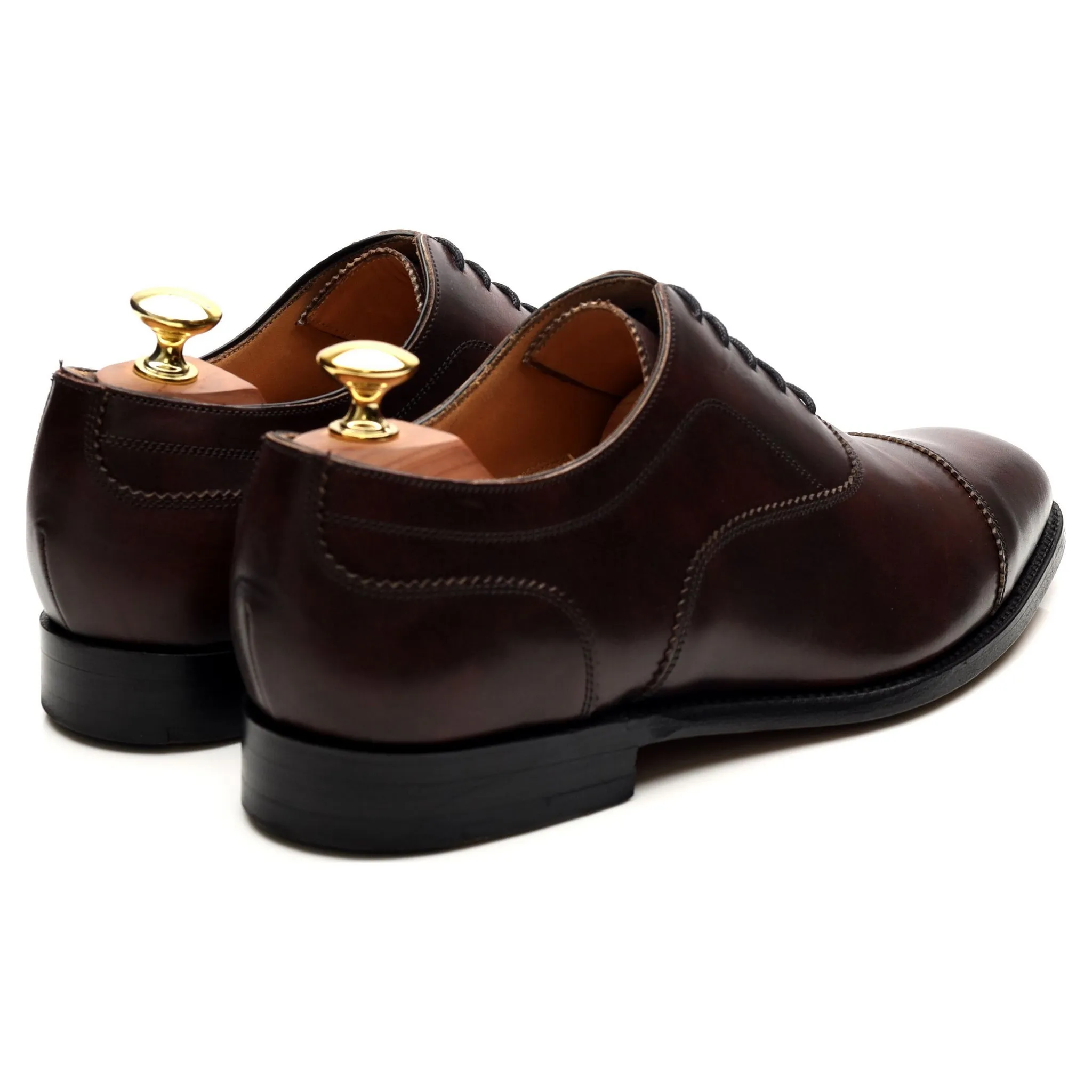 'Lincoln' Dark Brown Leather Oxford UK 8 FX