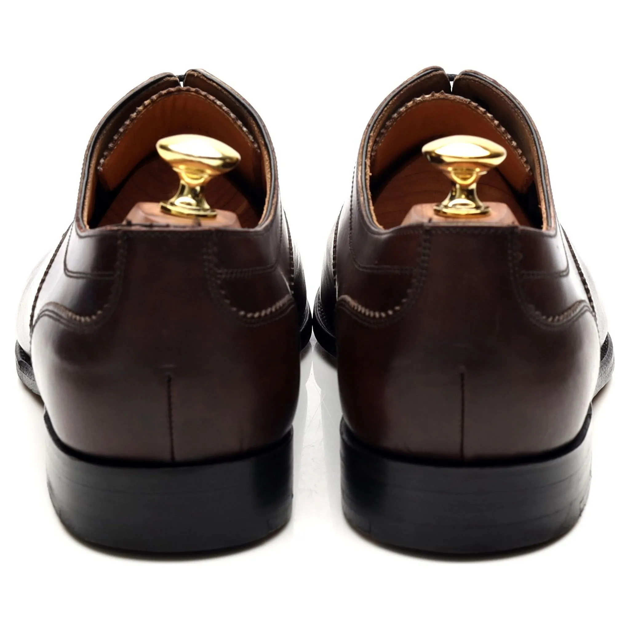 'Lincoln' Dark Brown Leather Oxford UK 8 FX