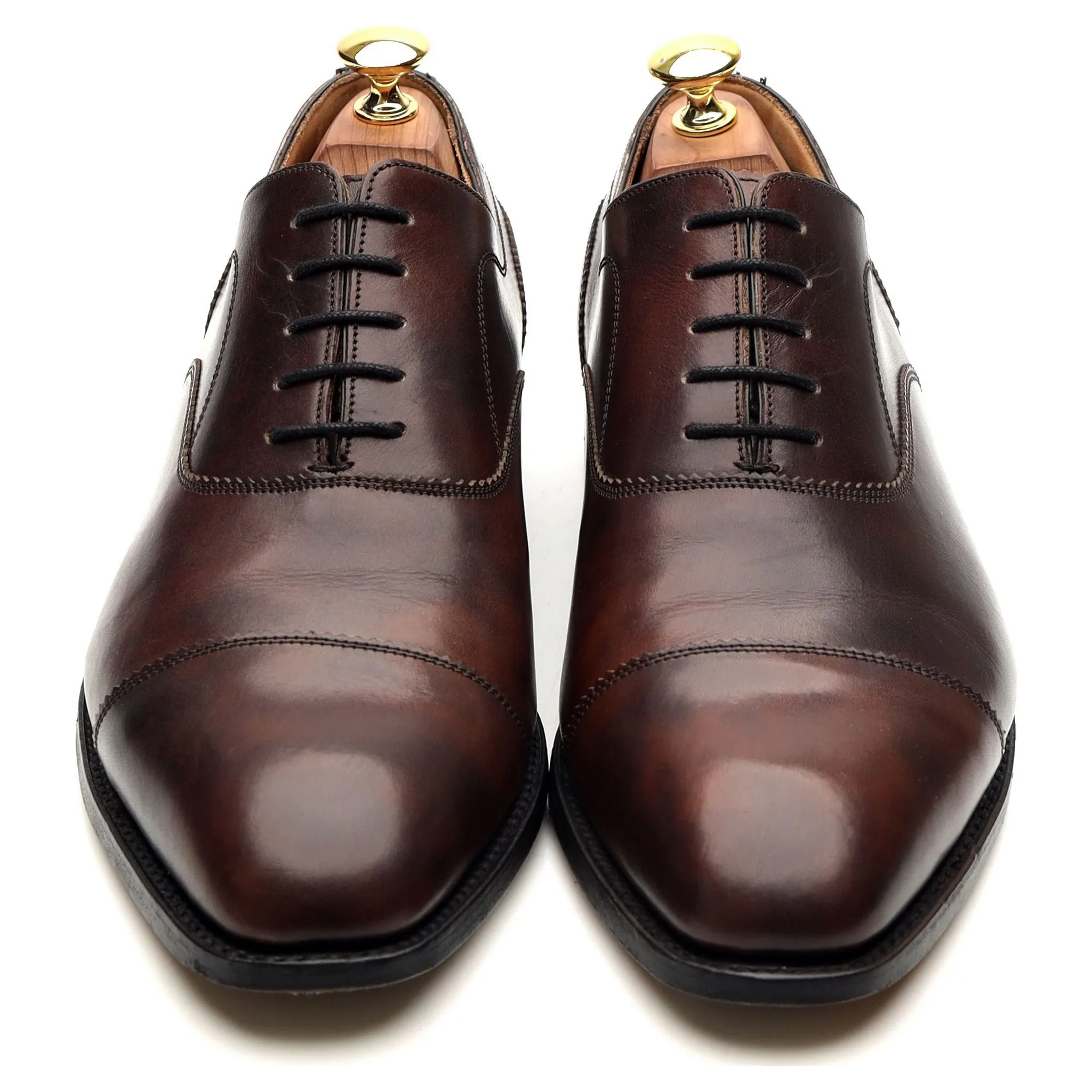 'Lincoln' Dark Brown Leather Oxford UK 8 FX