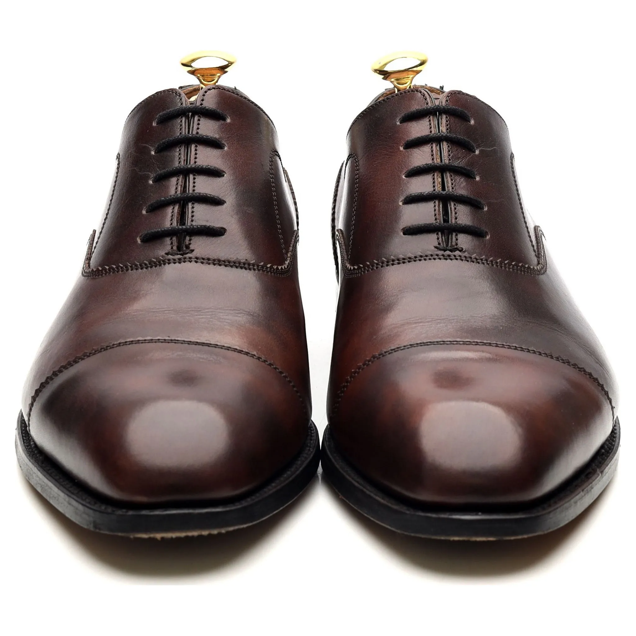 'Lincoln' Dark Brown Leather Oxford UK 8 FX